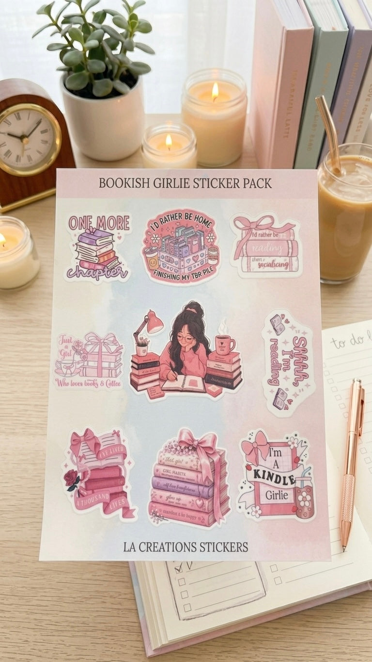 Bookish Girlie Sticker Pack