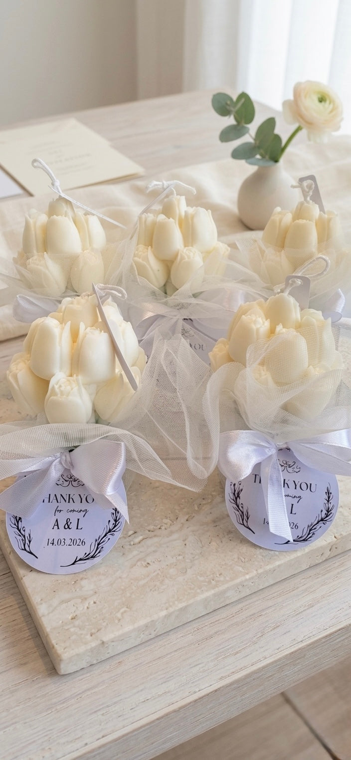 Tulip Bouquet Candle | Wedding Souvenirs π°π