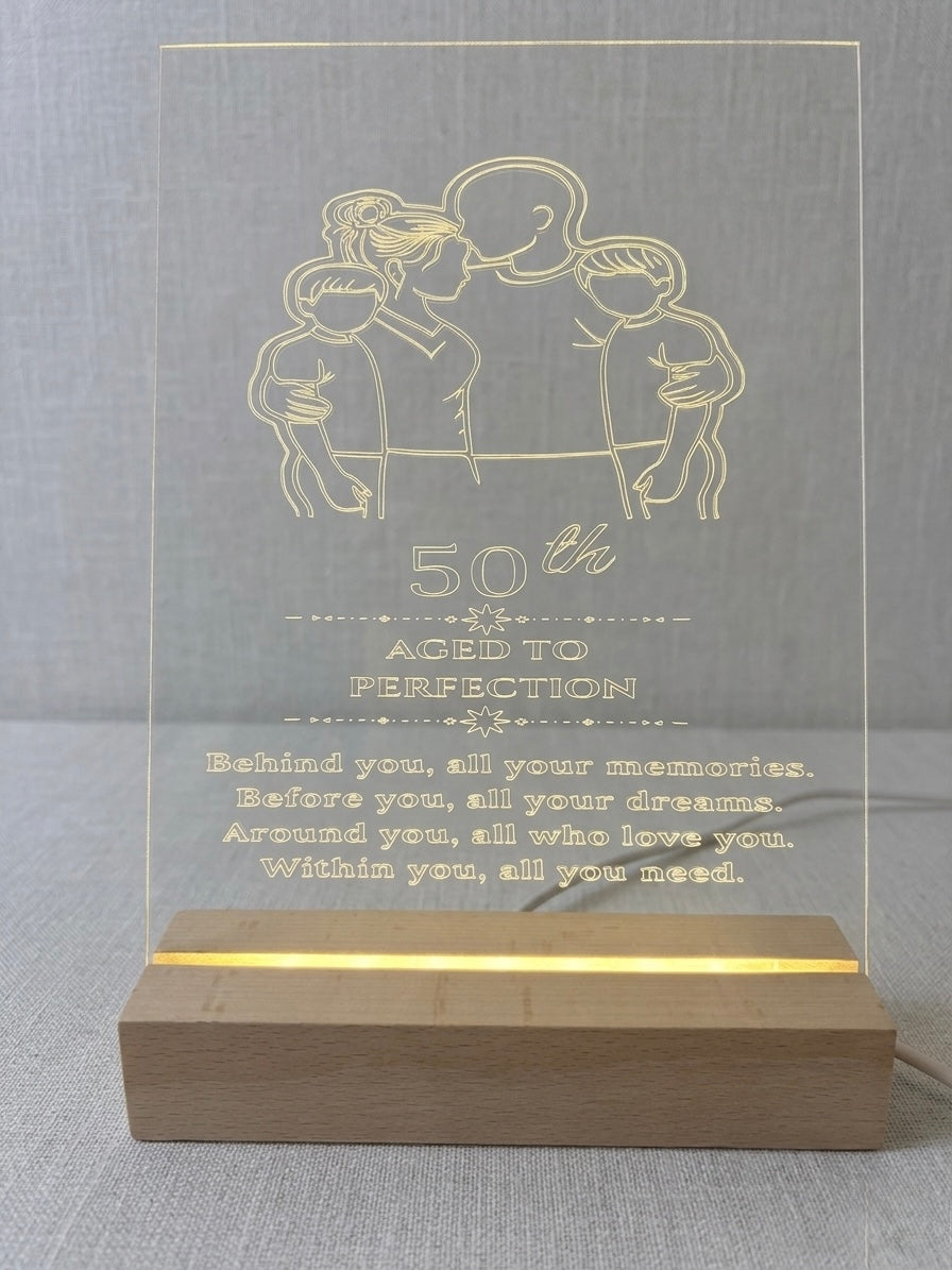 Engraved Acrylic Lamp
