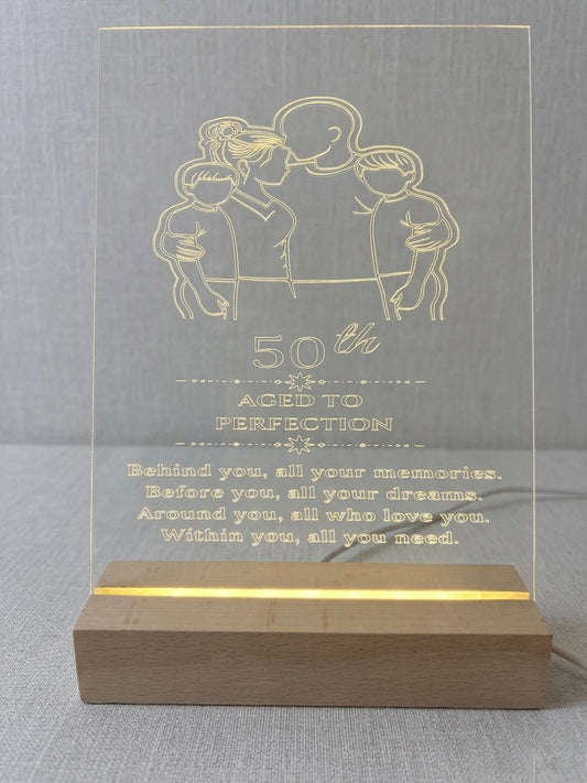 Engraved Acrylic Lamp