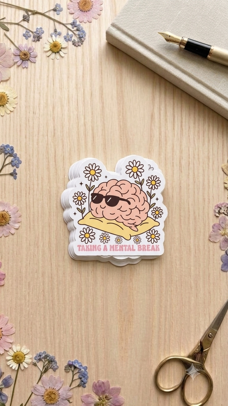 Taking a Mental Break Stickers