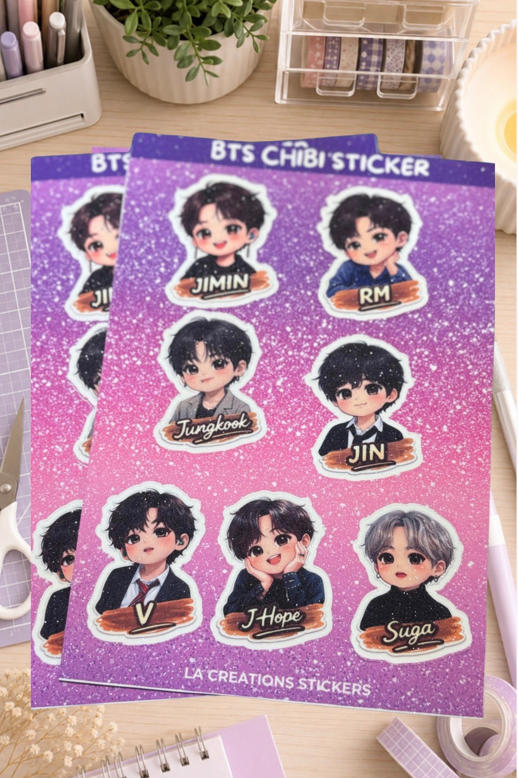 BTS Sticker Sheet