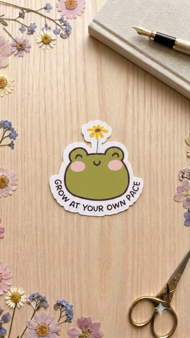 Grow At Your Own Pace Sticker