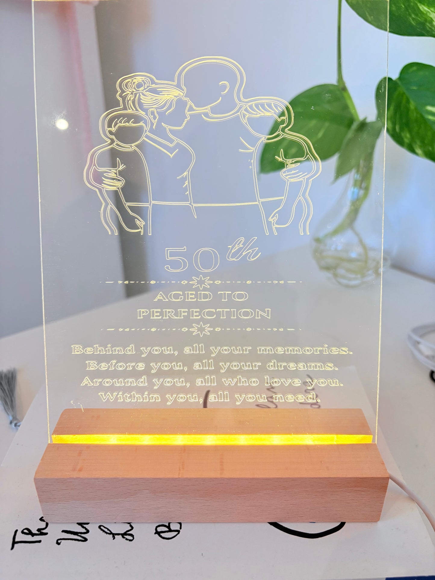 Engraved Acrylic Lamp