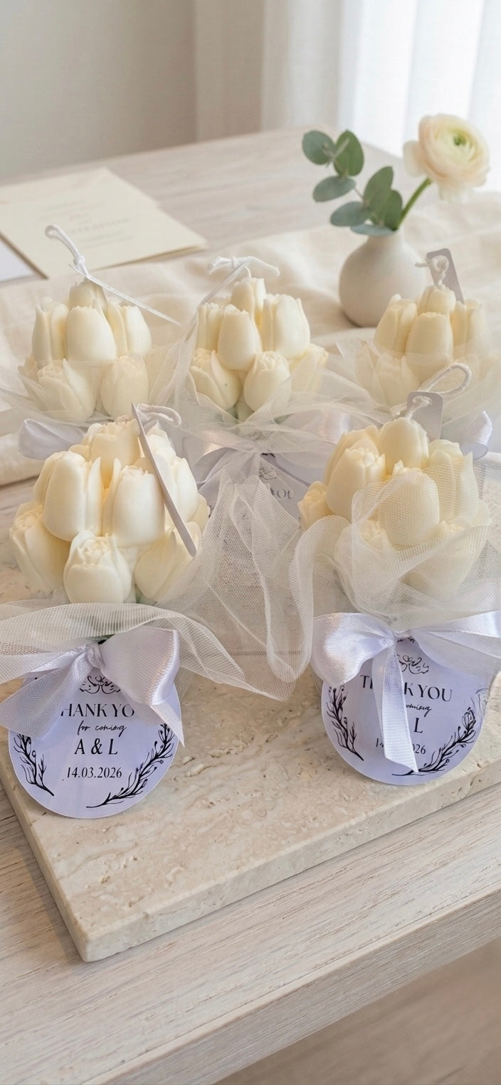 Tulip Bouquet Candle | Wedding Souvenirs 👰💒