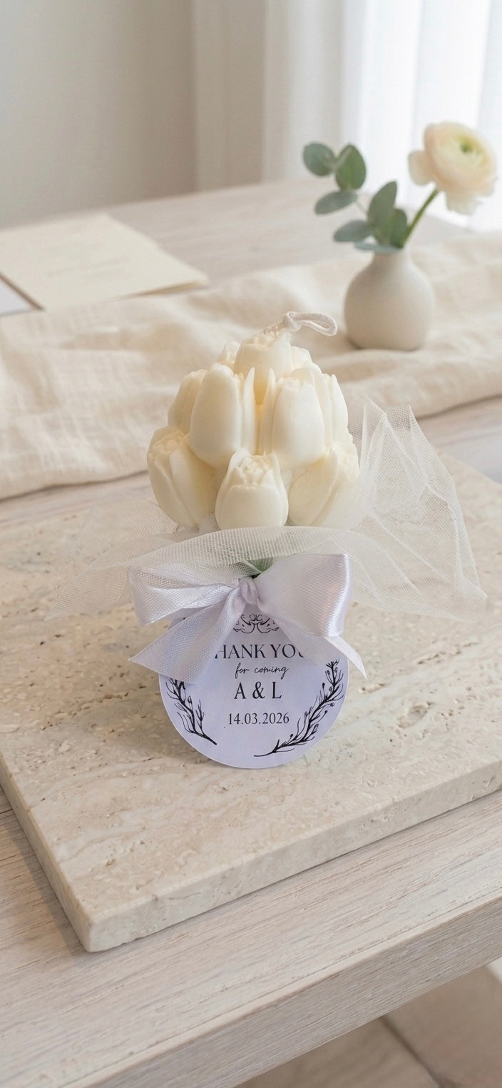 Tulip Bouquet Candle | Wedding Souvenirs 👰💒